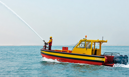 ALUMINUM FIREFIGHTING BOAT 9.5 M